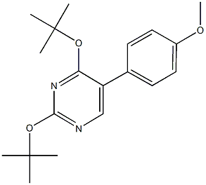 2,4-ditert-butoxy-5-(4-methoxyphenyl)pyrimidine|