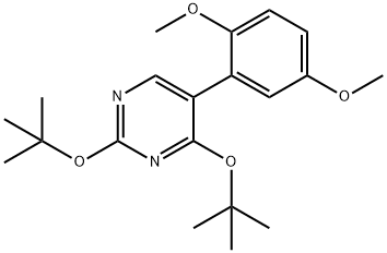 2,4-ditert-butoxy-5-(2,5-dimethoxyphenyl)pyrimidine Struktur