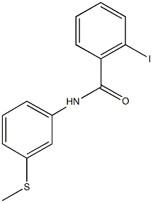 2-iodo-N-[3-(methylsulfanyl)phenyl]benzamide Structure