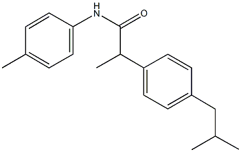 2-(4-isobutylphenyl)-N-(4-methylphenyl)propanamide Structure