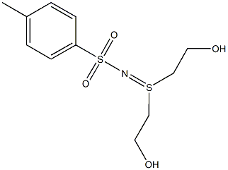 N-[bis(2-hydroxyethyl)-lambda~4~-sulfanylidene]-4-methylbenzenesulfonamide 化学構造式
