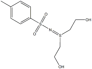 N-[bis(2-hydroxyethyl)-lambda~4~-sulfanylidene]-4-methylbenzenesulfonamide 结构式