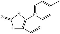 5-formyl-4-(4-methylpyridin-1-ylium)-2-oxo-2,3-dihydro-1,3-thiazol-3-ide 结构式