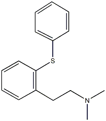 N,N-dimethyl-2-[2-(phenylsulfanyl)phenyl]ethanamine 结构式