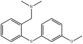 {2-[(3-methoxyphenyl)sulfanyl]phenyl}-N,N-dimethylmethanamine,127905-71-9,结构式