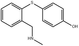 4-({2-[(methylamino)methyl]phenyl}sulfanyl)phenol Structure