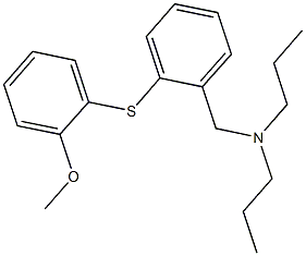 N-{2-[(2-methoxyphenyl)sulfanyl]benzyl}-N,N-dipropylamine Structure