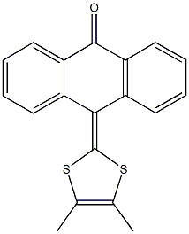 10-(4,5-dimethyl-1,3-dithiol-2-ylidene)-9(10H)-anthracenone Structure