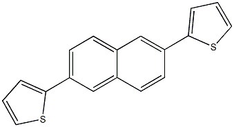 2-[6-(2-thienyl)-2-naphthyl]thiophene 化学構造式