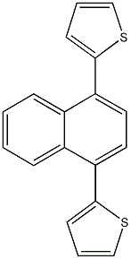 2-[4-(2-thienyl)-1-naphthyl]thiophene 结构式