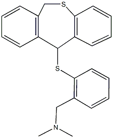 N-[2-(6,11-dihydrodibenzo[b,e]thiepin-11-ylsulfanyl)benzyl]-N,N-dimethylamine,128457-32-9,结构式