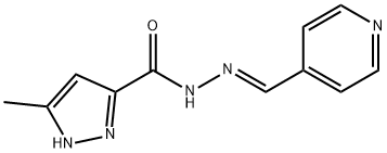 3-methyl-N'-(4-pyridinylmethylene)-1H-pyrazole-5-carbohydrazide Structure