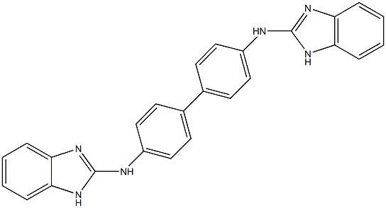 N-(1H-benzimidazol-2-yl)-N-[4'-(1H-benzimidazol-2-ylamino)[1,1'-biphenyl]-4-yl]amine Structure