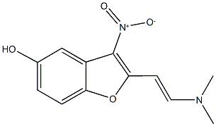 2-[2-(dimethylamino)vinyl]-3-nitro-1-benzofuran-5-ol 结构式