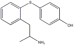 4-{[2-(2-aminopropyl)phenyl]sulfanyl}phenol Structure