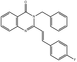 3-benzyl-2-[2-(4-fluorophenyl)vinyl]-4(3H)-quinazolinone,1290541-52-4,结构式