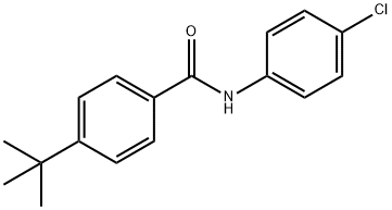 4-tert-butyl-N-(4-chlorophenyl)benzamide 结构式