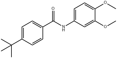 4-tert-butyl-N-(3,4-dimethoxyphenyl)benzamide Structure