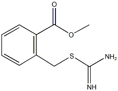 methyl 2-({[amino(imino)methyl]sulfanyl}methyl)benzoate Structure