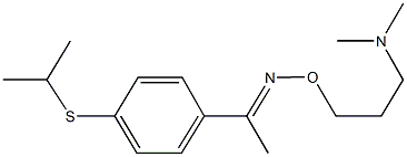 1-[4-(isopropylsulfanyl)phenyl]ethanone O-[3-(dimethylamino)propyl]oxime,129602-88-6,结构式