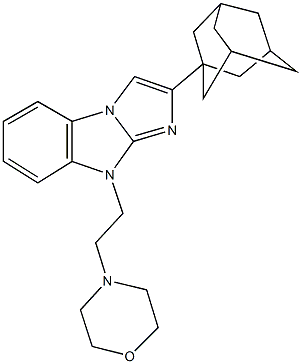 2-(1-adamantyl)-9-[2-(4-morpholinyl)ethyl]-9H-imidazo[1,2-a]benzimidazole,129625-50-9,结构式