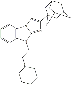 2-(1-adamantyl)-9-[2-(1-piperidinyl)ethyl]-9H-imidazo[1,2-a]benzimidazole Structure