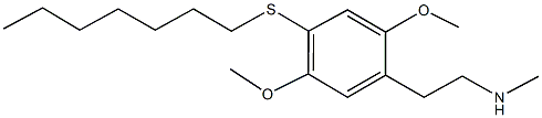 N-{2-[4-(heptylsulfanyl)-2,5-dimethoxyphenyl]ethyl}-N-methylamine,129658-30-6,结构式