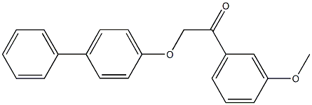 2-([1,1'-biphenyl]-4-yloxy)-1-(3-methoxyphenyl)ethanone Structure