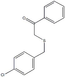 2-[(4-chlorobenzyl)sulfanyl]-1-phenylethanone Structure