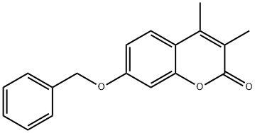 7-(benzyloxy)-3,4-dimethyl-2H-chromen-2-one Struktur