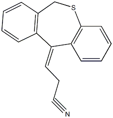 3-dibenzo[b,e]thiepin-11(6H)-ylidenepropanenitrile Struktur