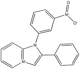 1-(3-nitrophenyl)-2-phenyl-1H-imidazo[1,2-a]pyridin-4-ium Structure