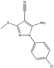 130224-37-2 5-amino-1-(4-chlorophenyl)-3-(methylsulfanyl)-1H-pyrazole-4-carbonitrile