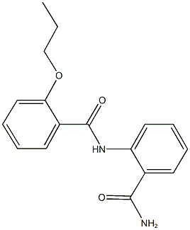 2-[(2-propoxybenzoyl)amino]benzamide Struktur
