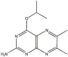 4-isopropoxy-6,7-dimethyl-2-pteridinamine 化学構造式