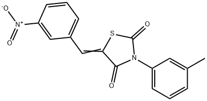 5-{3-nitrobenzylidene}-3-(3-methylphenyl)-1,3-thiazolidine-2,4-dione|