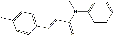 N-methyl-3-(4-methylphenyl)-N-phenylacrylamide Structure