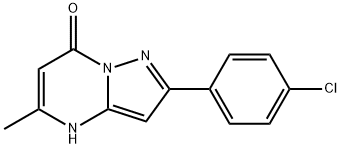 2-(4-chlorophenyl)-5-methylpyrazolo[1,5-a]pyrimidin-7-ol 化学構造式