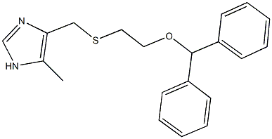 benzhydryl 2-{[(5-methyl-1H-imidazol-4-yl)methyl]sulfanyl}ethyl ether,131028-49-4,结构式