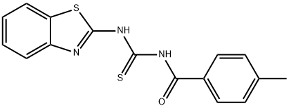 N-(1,3-benzothiazol-2-yl)-N'-(4-methylbenzoyl)thiourea Structure