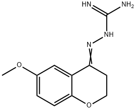 2-(6-methoxy-2,3-dihydro-4H-chromen-4-ylidene)hydrazinecarboximidamide 结构式