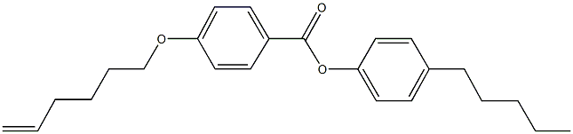 4-pentylphenyl 4-(5-hexenyloxy)benzoate Struktur