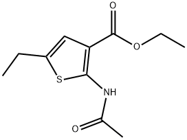 ethyl 2-(acetylamino)-5-ethyl-3-thiophenecarboxylate Structure