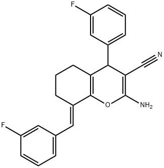 1313510-69-8 2-amino-8-(3-fluorobenzylidene)-4-(3-fluorophenyl)-5,6,7,8-tetrahydro-4H-chromene-3-carbonitrile