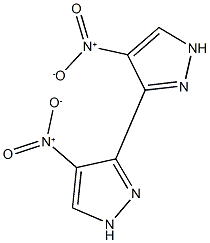 4,4'-dinitro-3,3'-bis(1H-pyrazole) 结构式