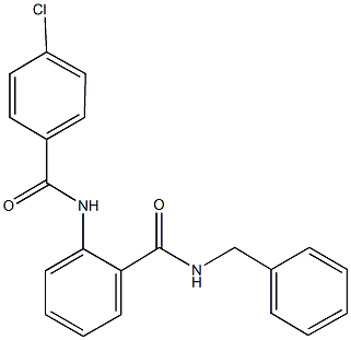 N-benzyl-2-[(4-chlorobenzoyl)amino]benzamide Structure