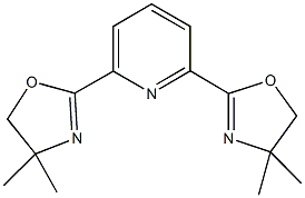 2,6-ビス(4,4-ジメチル-2-オキサゾリン-2-イル)ピリジン 化学構造式