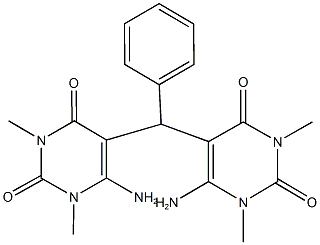 13191-76-9 6-amino-5-[(6-amino-1,3-dimethyl-2,4-dioxo-1,2,3,4-tetrahydro-5-pyrimidinyl)(phenyl)methyl]-1,3-dimethyl-2,4(1H,3H)-pyrimidinedione