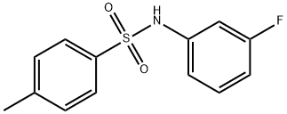 N-(3-fluorophenyl)-4-methylbenzenesulfonamide,13198-87-3,结构式