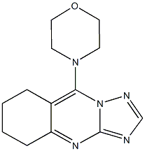 9-(4-morpholinyl)-5,6,7,8-tetrahydro[1,2,4]triazolo[5,1-b]quinazoline Structure